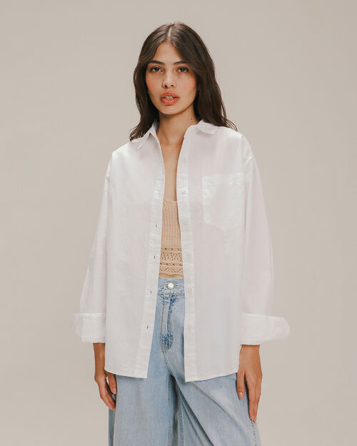 Camisa Oversize Manga Larga